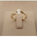Μονόπετρο δαχτυλίδι χρυσό 14 καράτια με ζιργκόν